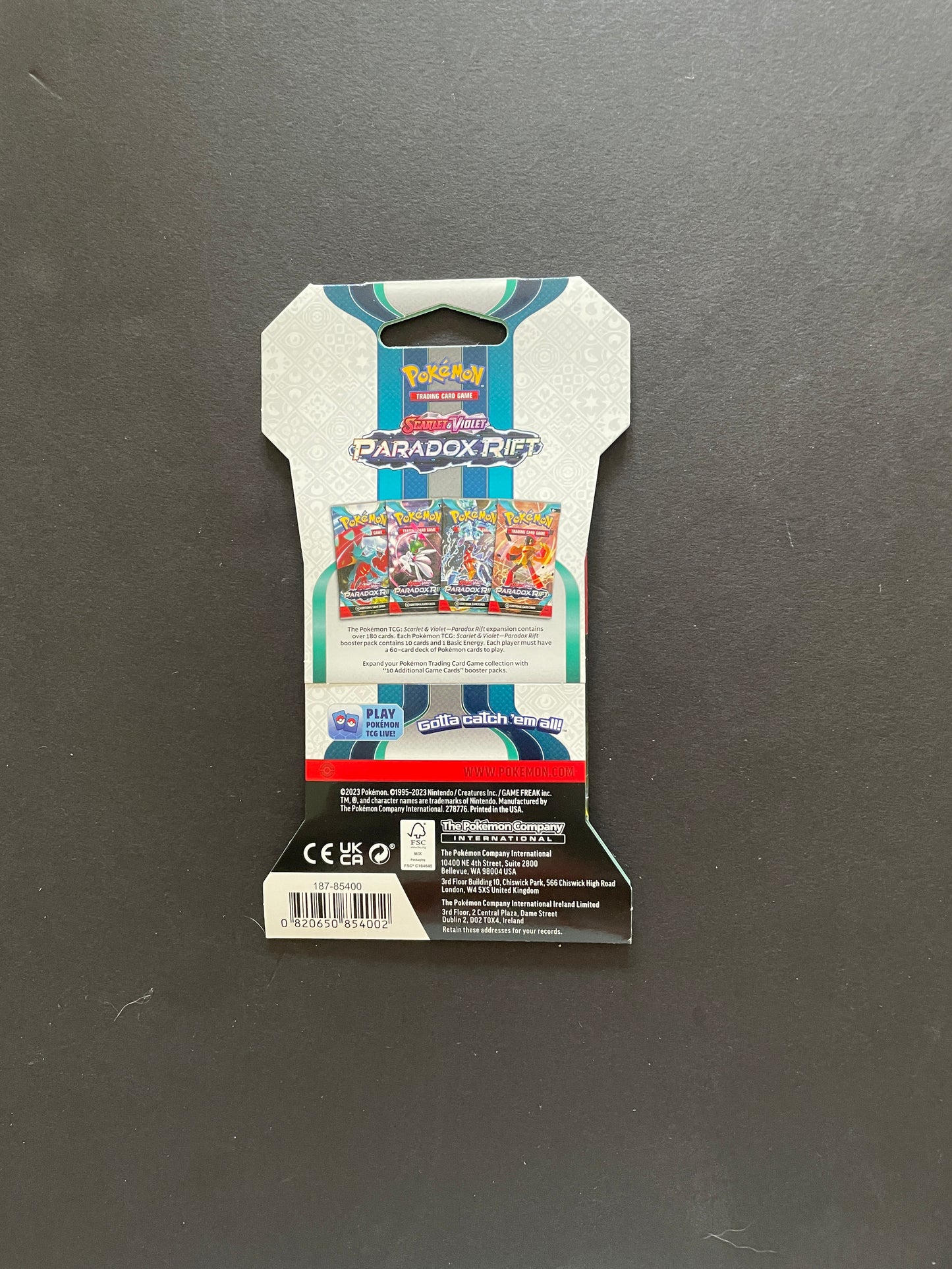 pokémon - scarlet & violet - paradox rift booster pack