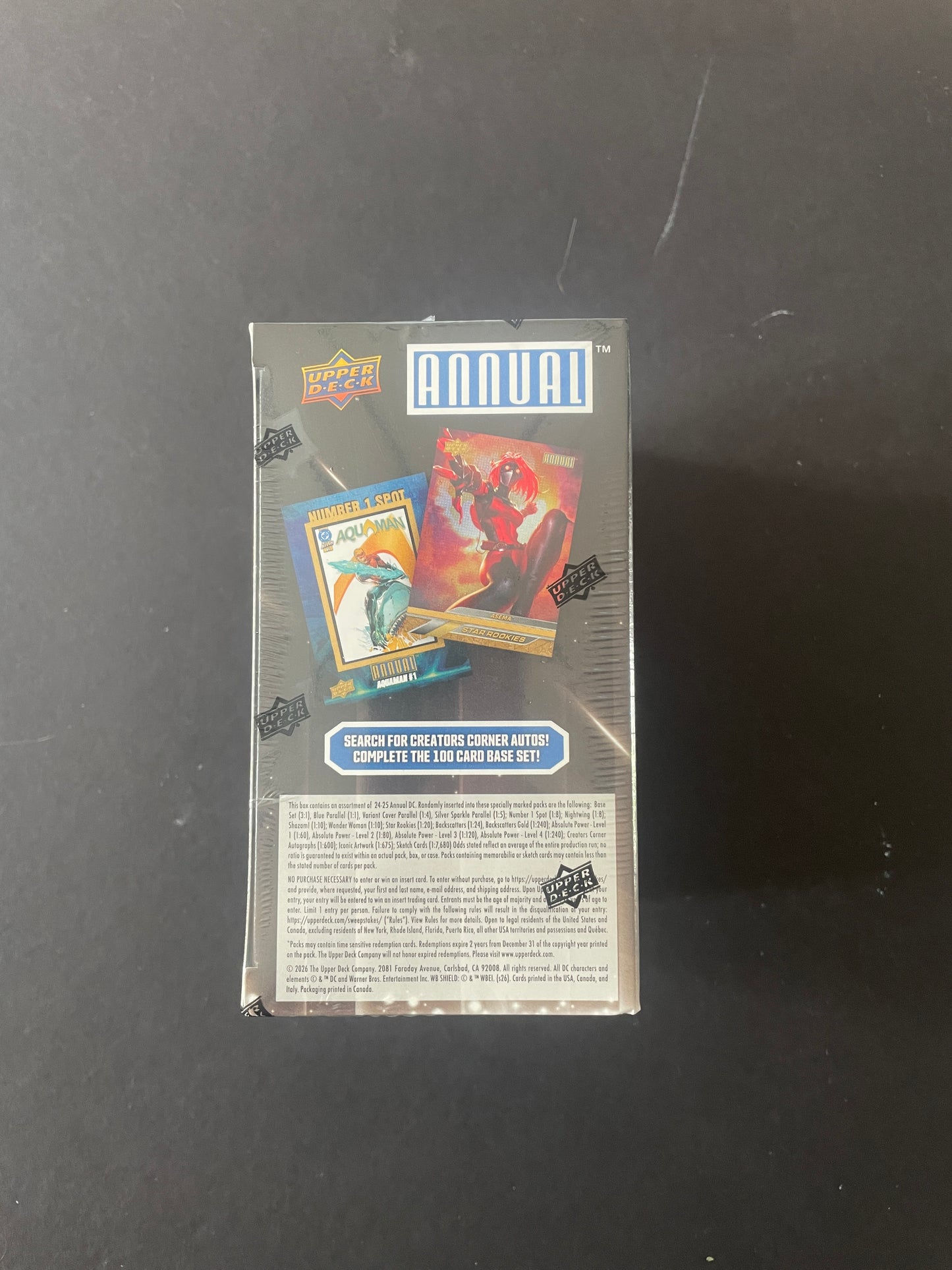 2025 upper deck dc annual tc blaster
