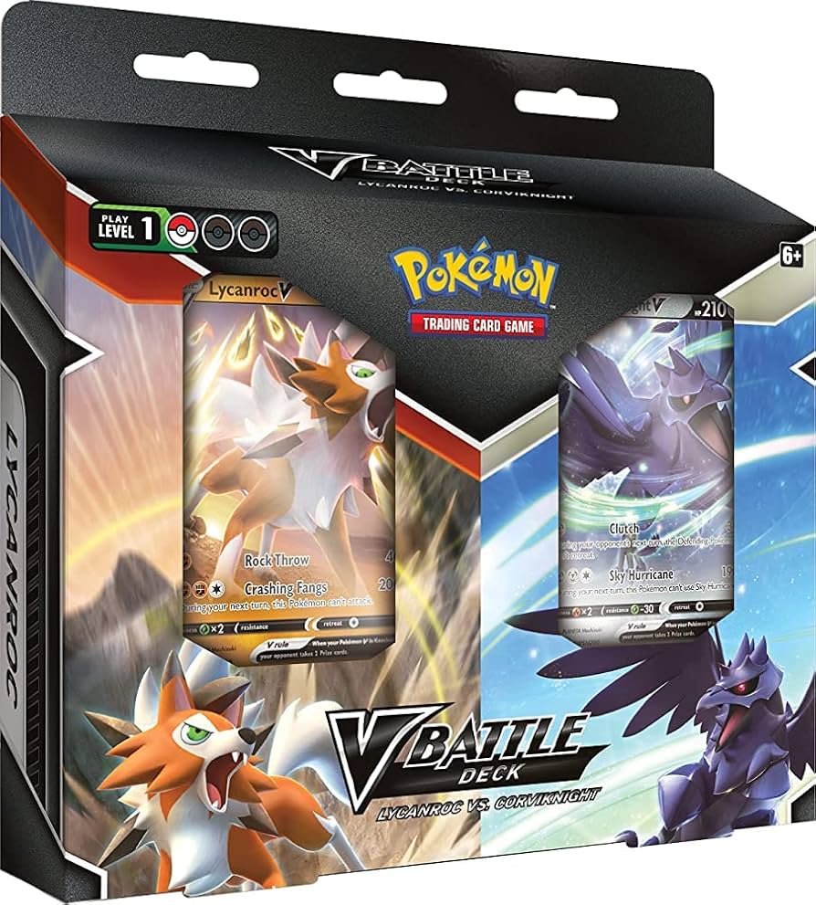 pokémon - v battle deck - lycanroc vs corviknight