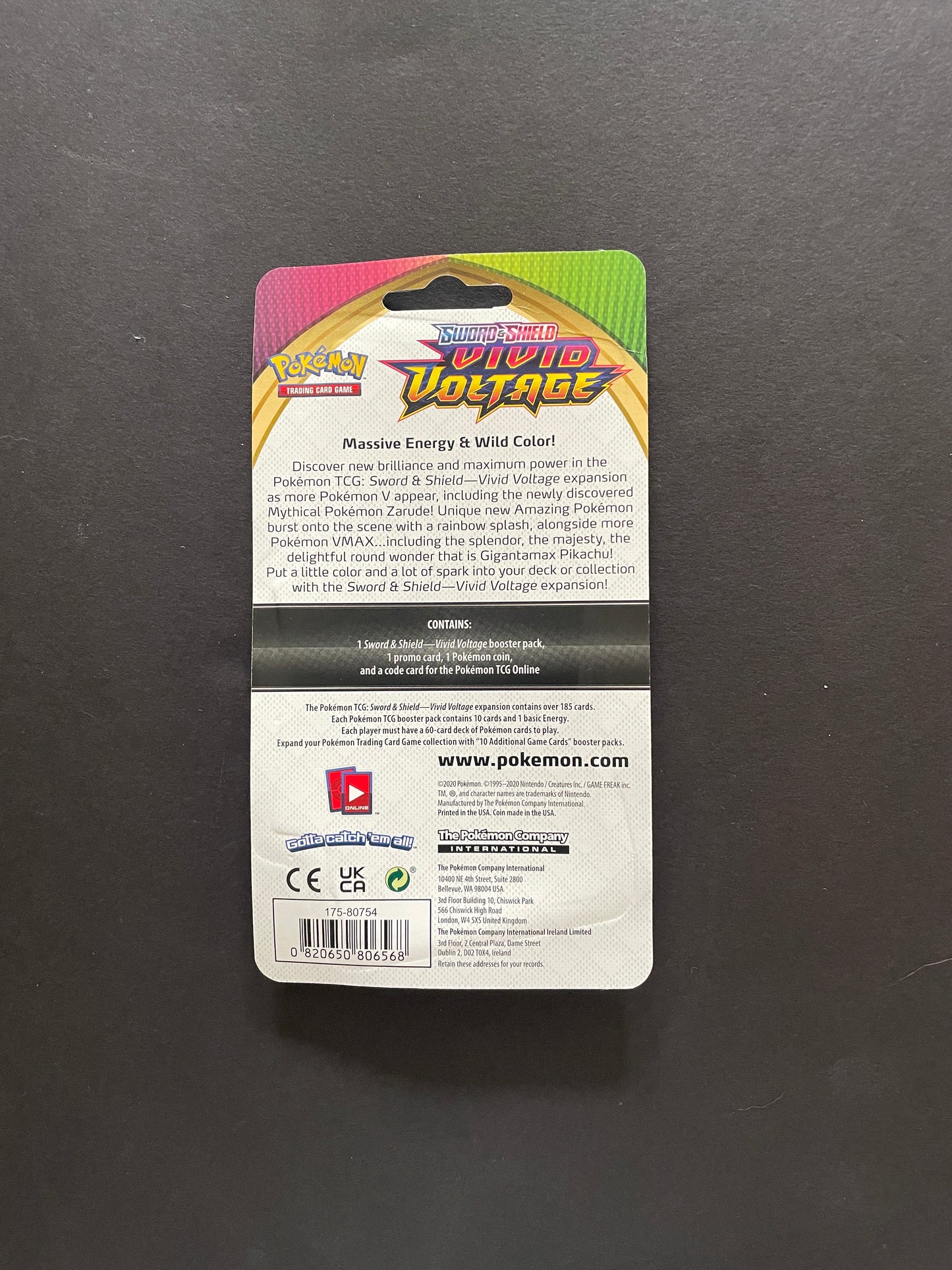 pokémon - sword & shield - vivid voltage - checklane blister (scorbunny)