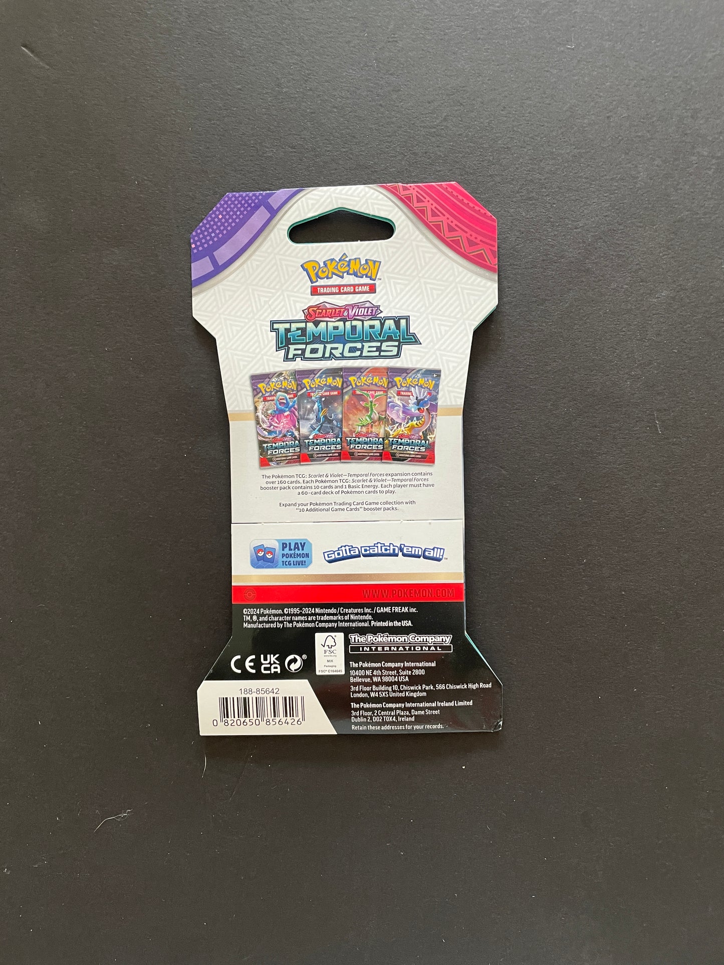 pokémon - scarlet & violet - temporal forces booster pack