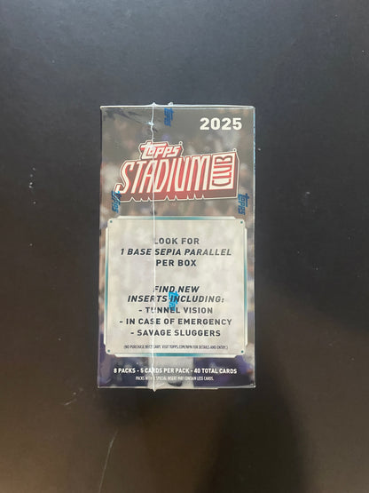 2025 Topps Stadium Club Baseball Value Box