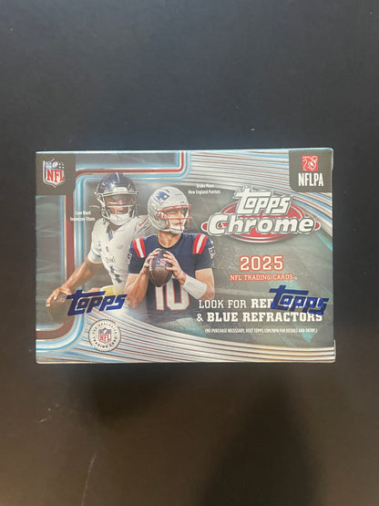 2025 Topps Chrome Football Value Box