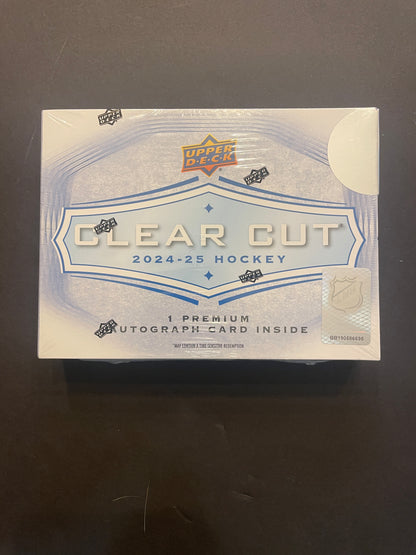 2024-25 NHL Upper Deck Clear Cut Hockey Hobby Box