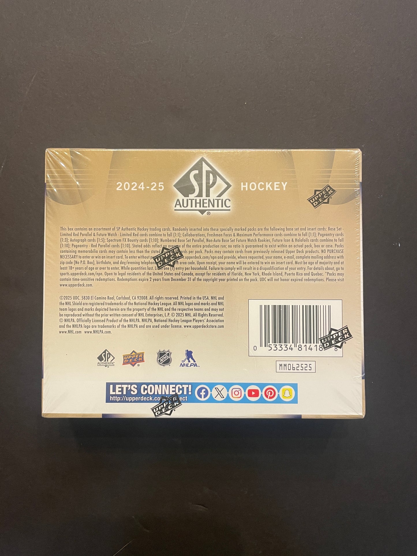 2024-25 nhl upper deck sp authentic hockey hobby box