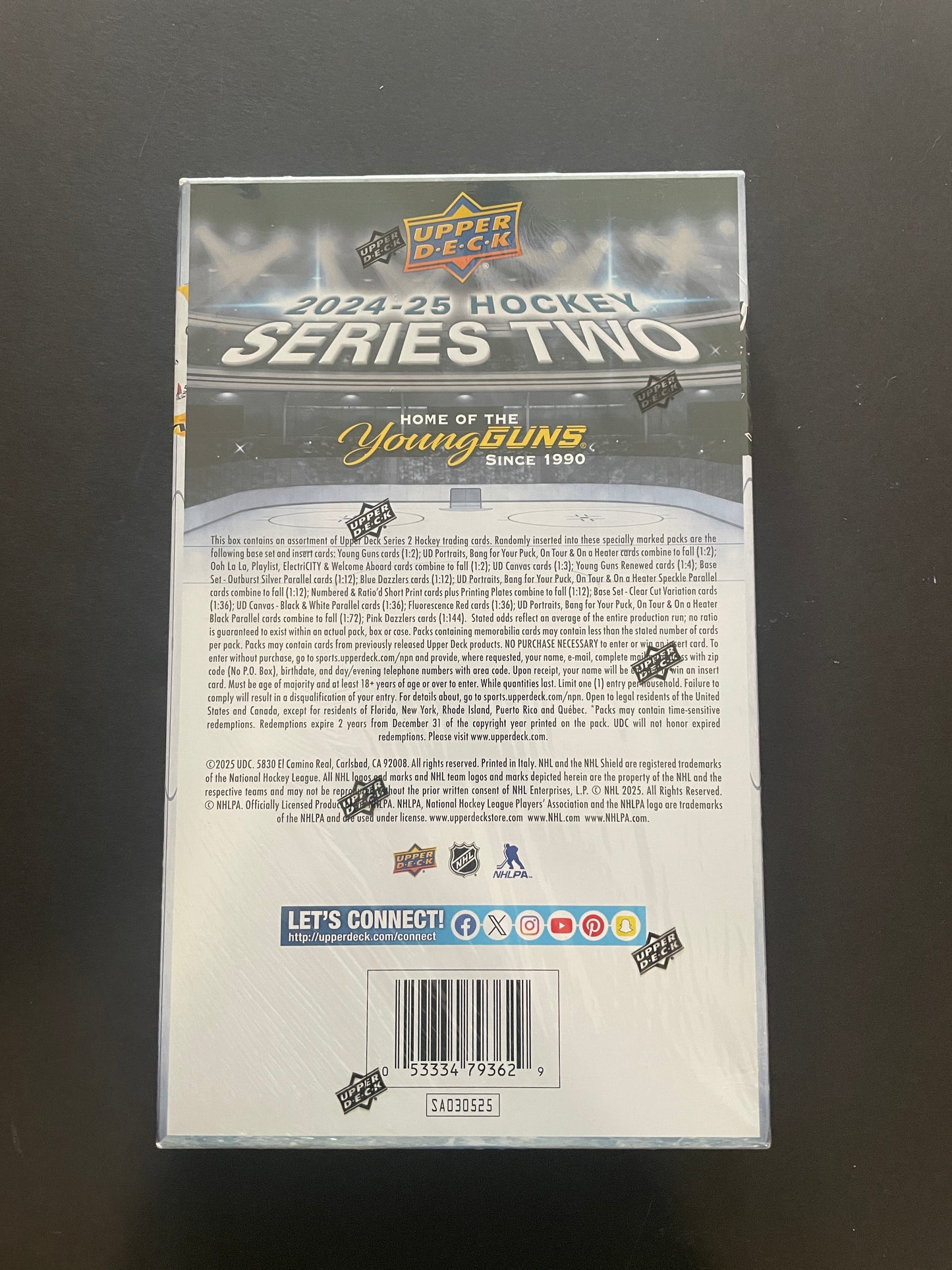 2024-25 nhl upper deck hockey series 2 hobby box