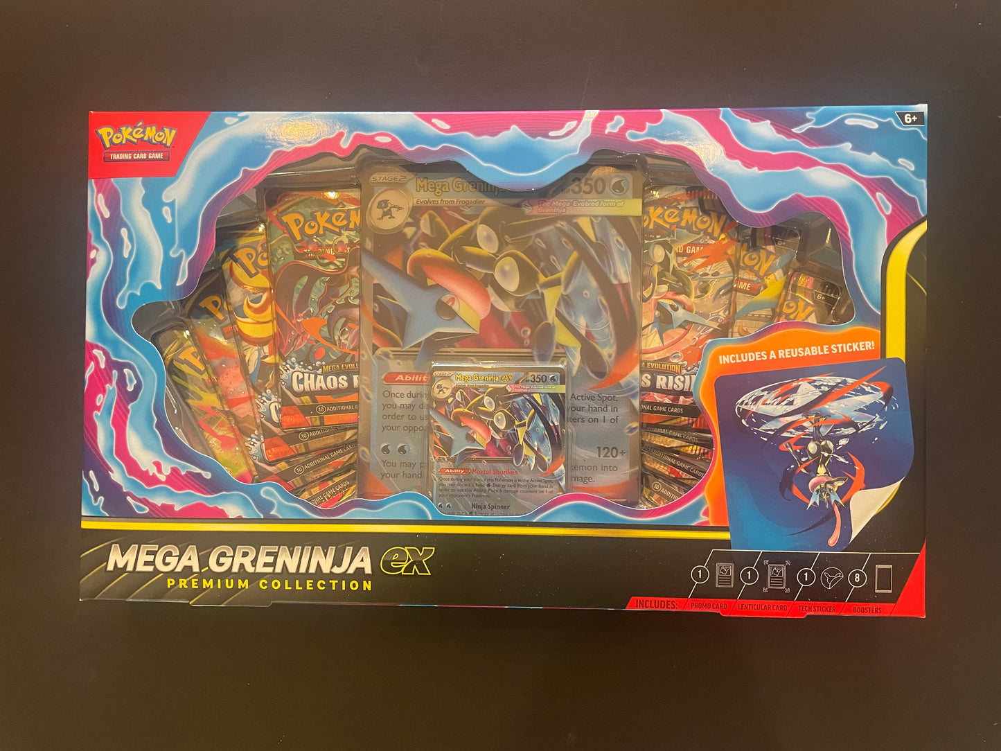 pokémon - mega greninja ex premium collection