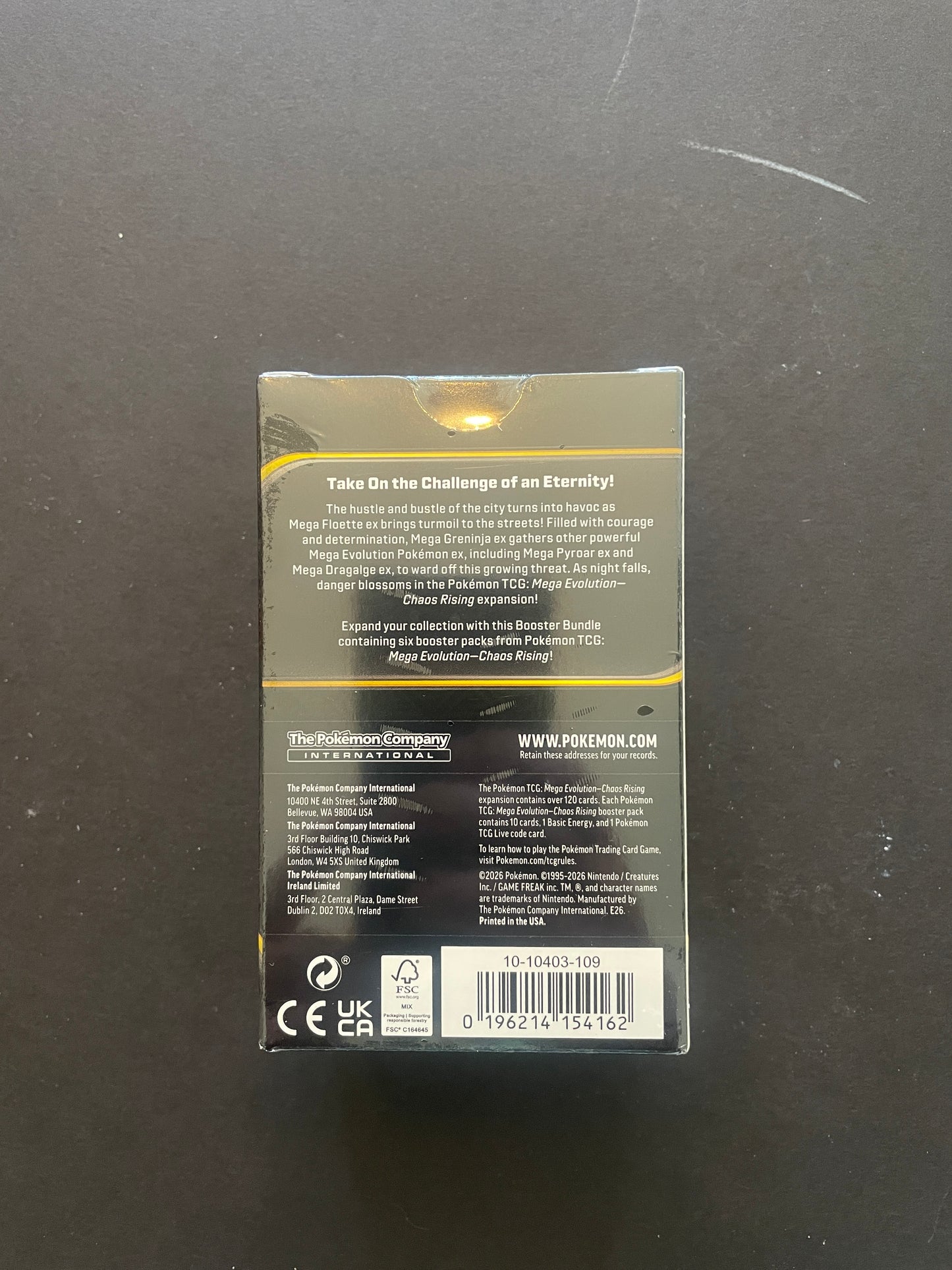 pokémon - mega evolution - chaos rising - booster bundle