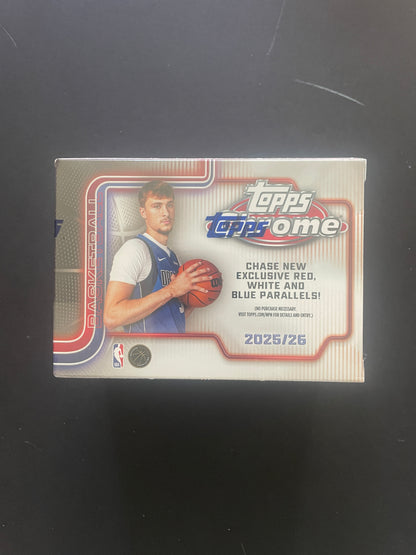 2025-26 Topps Chrome Basketball Value Box
