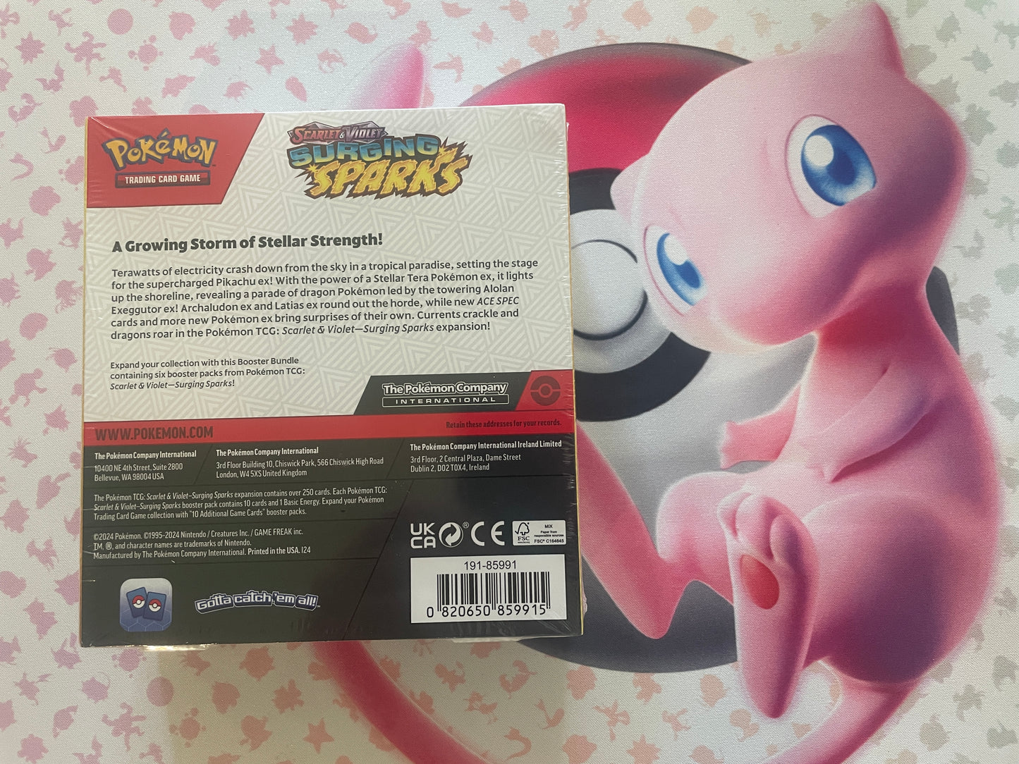 pokémon - scarlet and violet - surging sparks - booster bundle